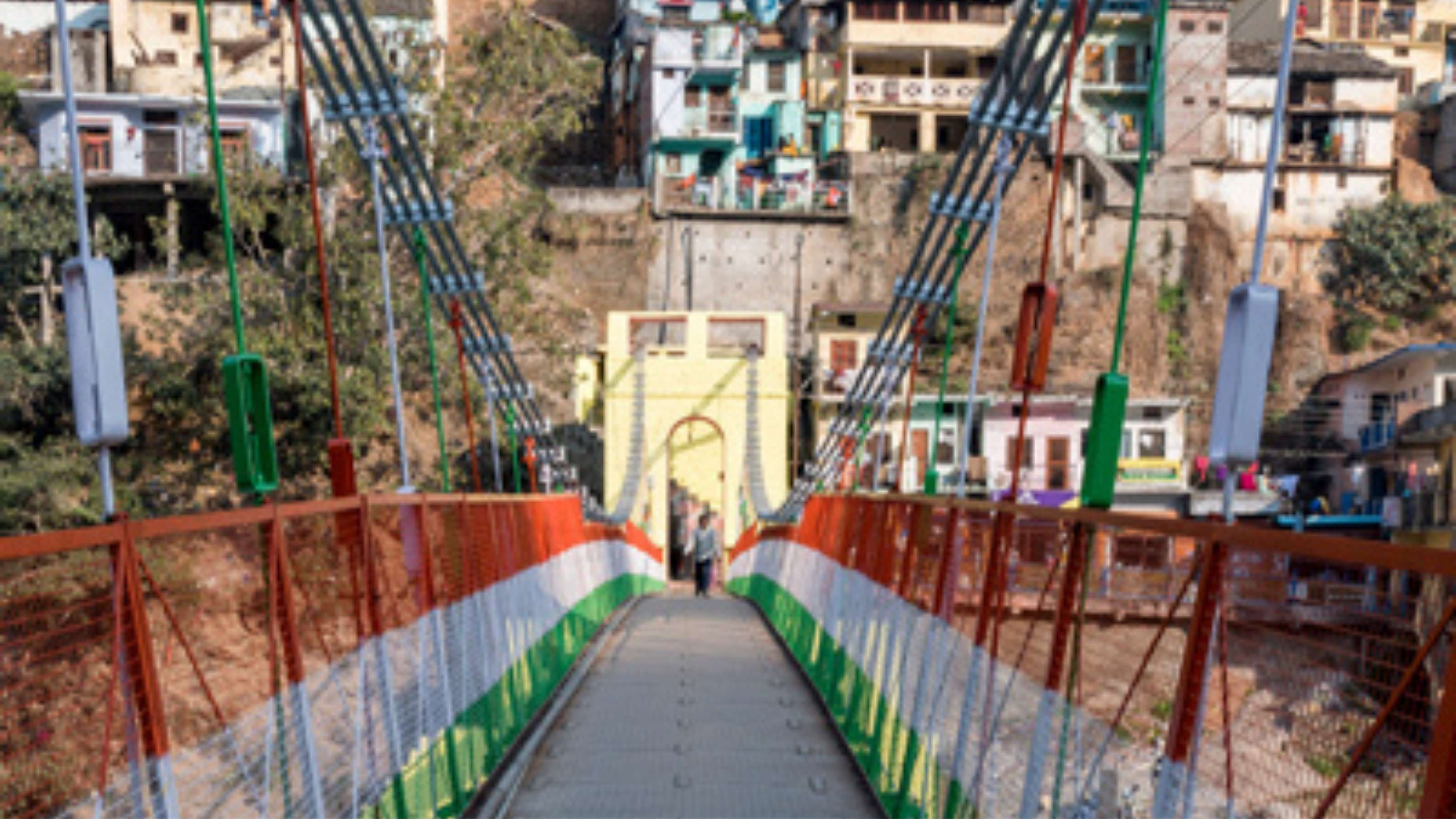 Suspension Bridge & Riverside Ghats