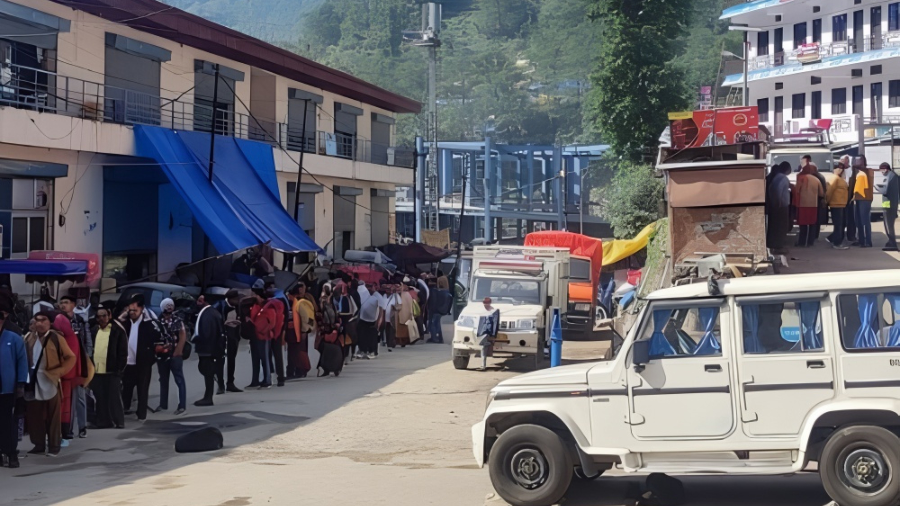 Local Market & Food Stalls